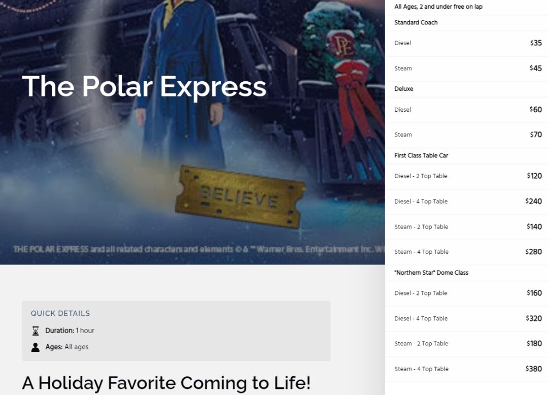全美各地开往北极的圣诞火车,Polar Express All Aboard来了!