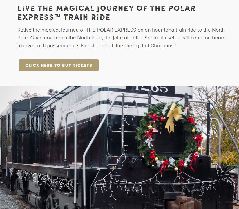 全美各地开往北极的圣诞火车,Polar Express All Aboard来了!