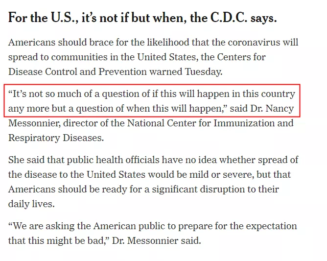 coronavirus spread in America