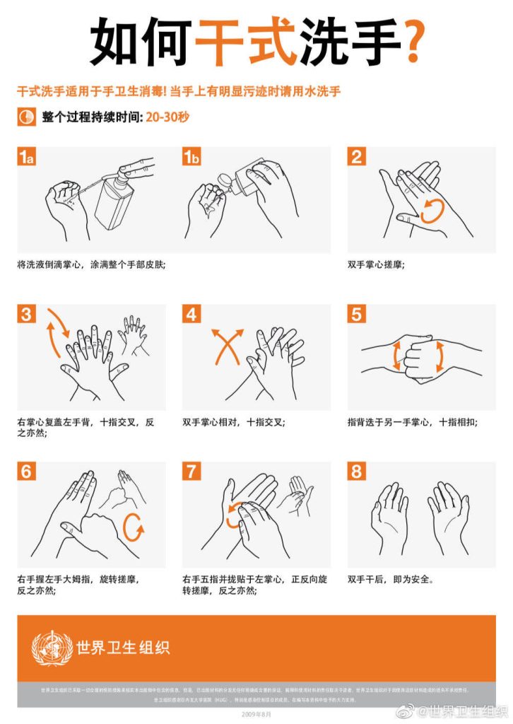 洗手预防病毒