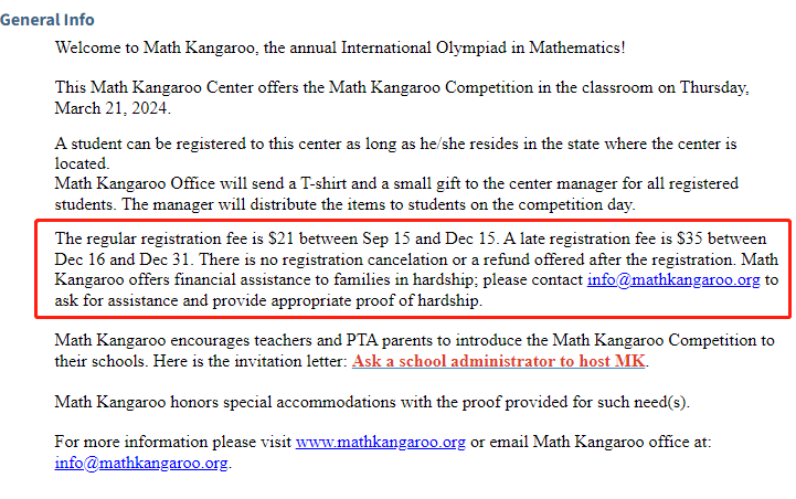 数学比赛Math Kangaroo正在火热报名中，难度较低，比较有趣，适合各年龄段的孩子！