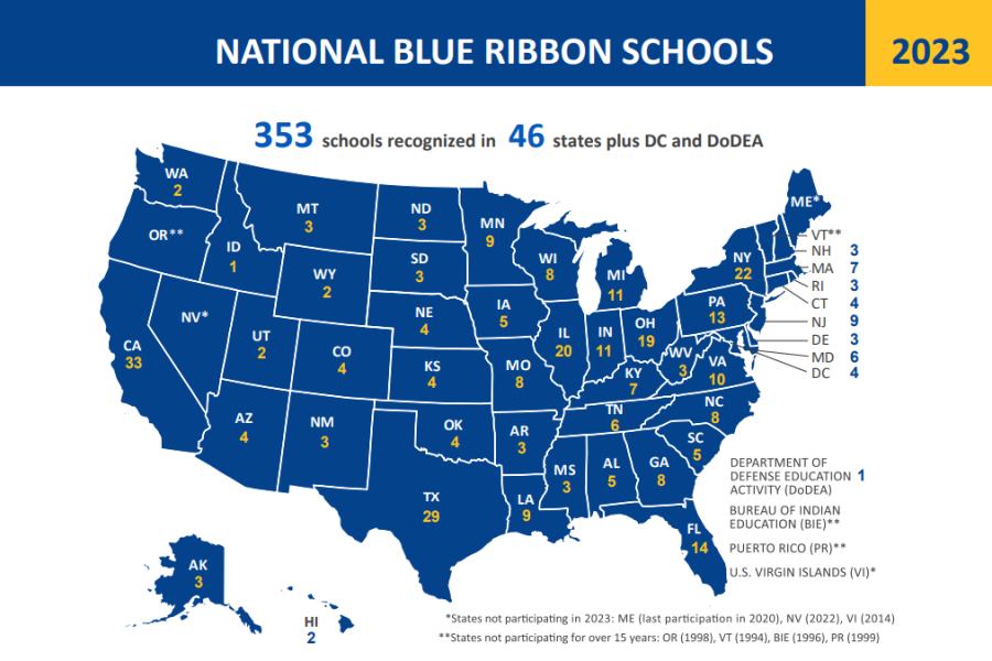 2023年美国国家蓝带学校名单公布：孩子的学校上榜了吗？